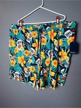 Lite Beer By Miller NWT Mens Swim Shorts/Trunks Sz 3XB